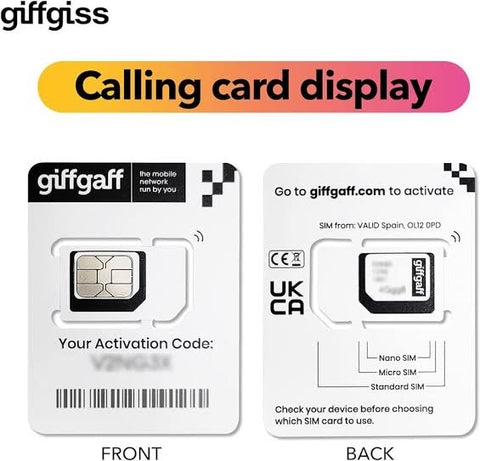 UK GiffGaff Sim